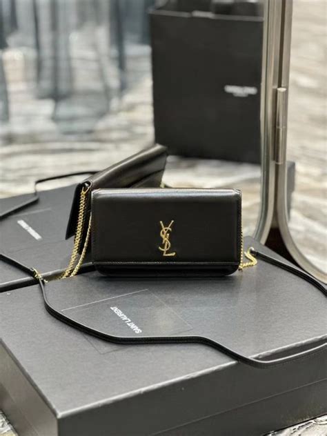 portacellulare ysl|CASSANDRE phone holder in smooth leather .